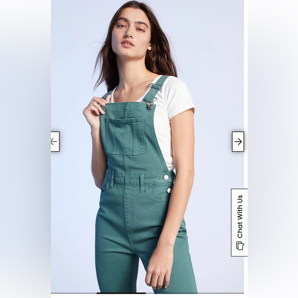 PacSun Teal Overalls